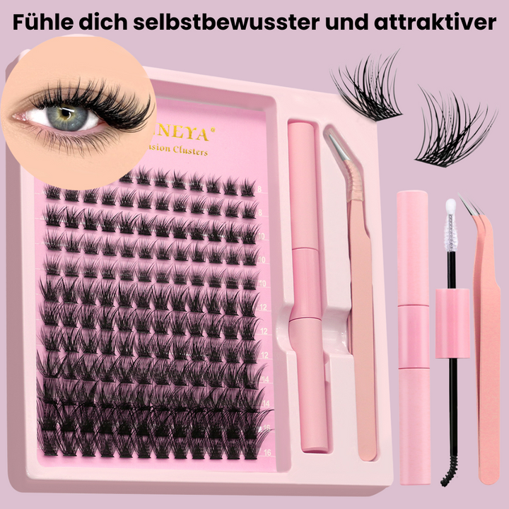 Groinneya Luxus Wimpern Wasserfestes Kit (8mm - 16mm)