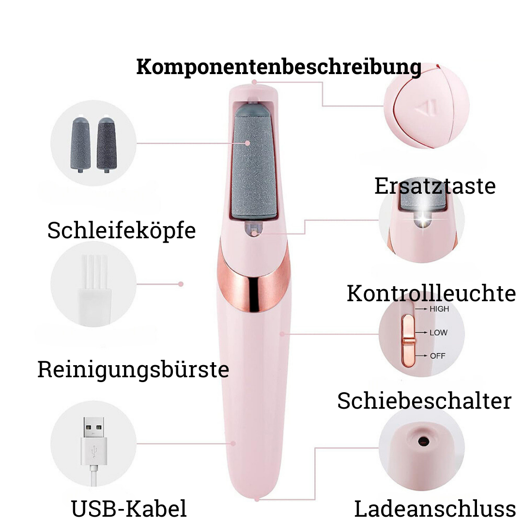 PedicurePro Elektrischer Hornhautentferner